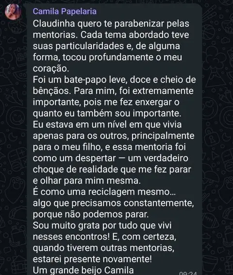 Depoimento de Camila